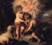 Bartolome Esteban Murillo Infant Christ Offering a Drink of Water to St.Fohn Germany oil painting artist